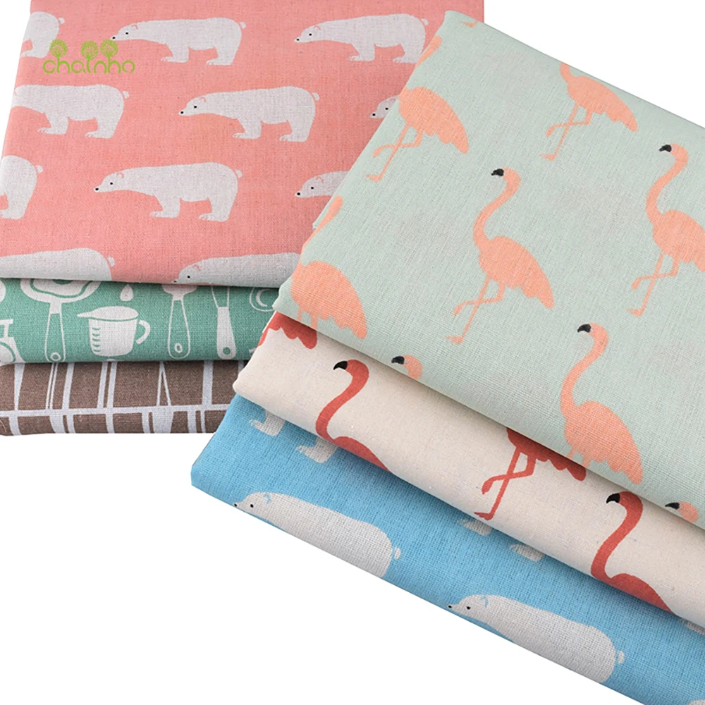 Chainho,Printed Cotton Linen F - Sewing Geotextile Fabric recension och pris