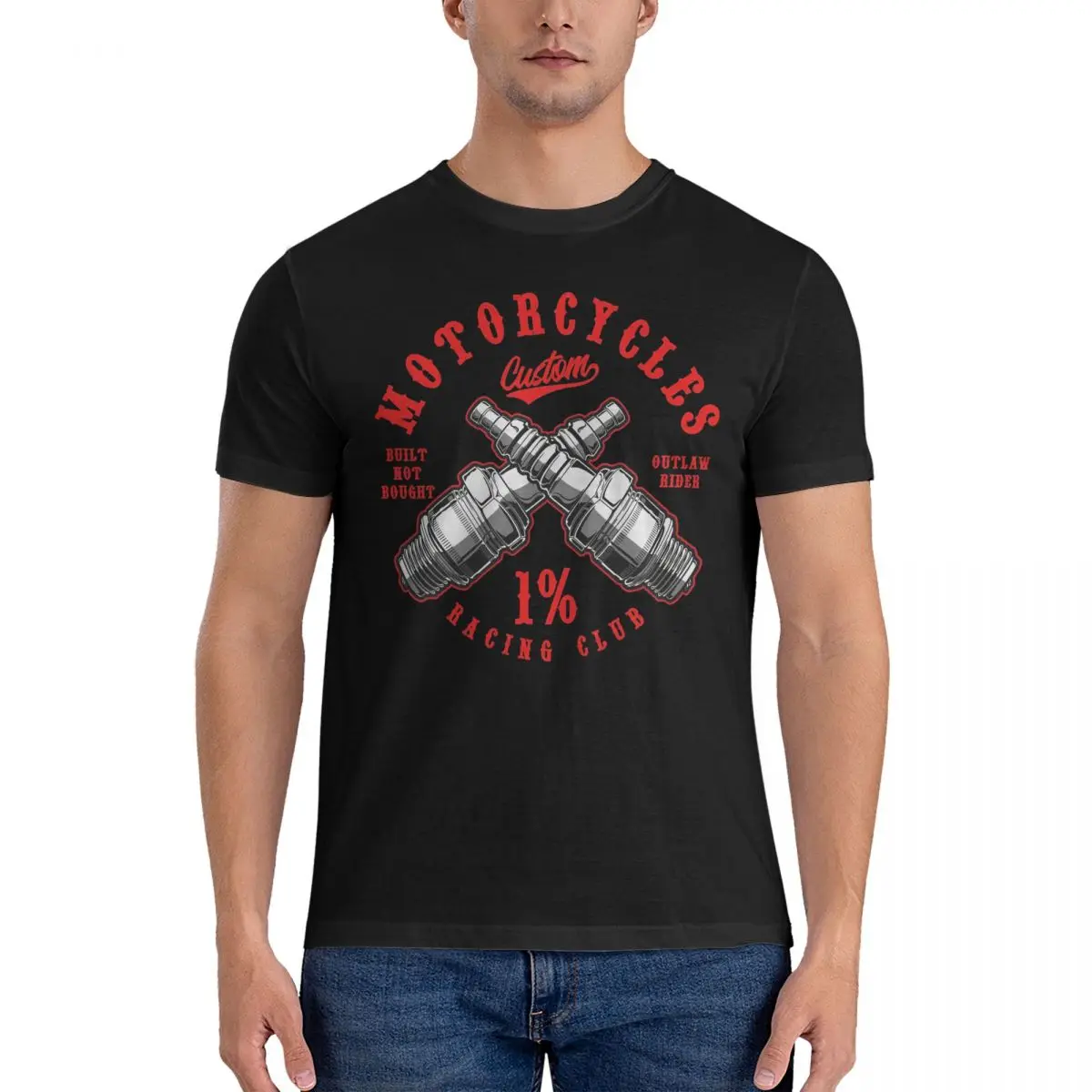 Mens T Shirt Vintage Custom Motorcycles Chopper Bobber Motorcyclist T Shirts Trending Summer Tee Shirt Vintage Cotton Tops Gift