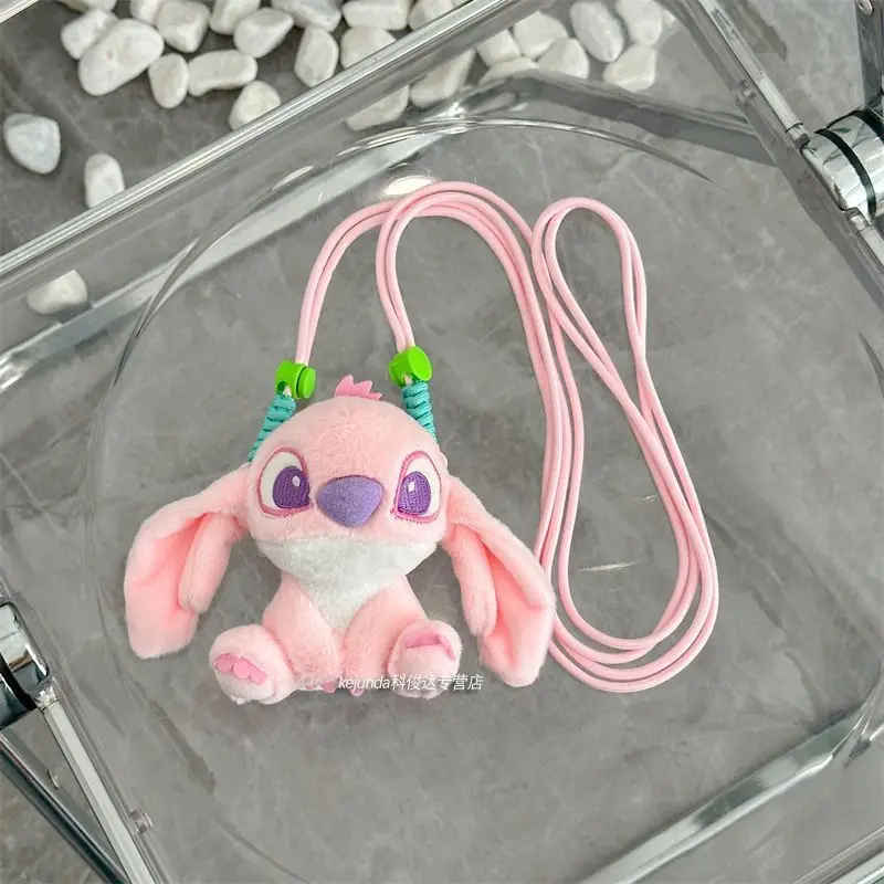 New Disney Lilo and Stitch cute creative Stitch doll student detachable mobile phone back clip diagonal anti-fall lanyard gift