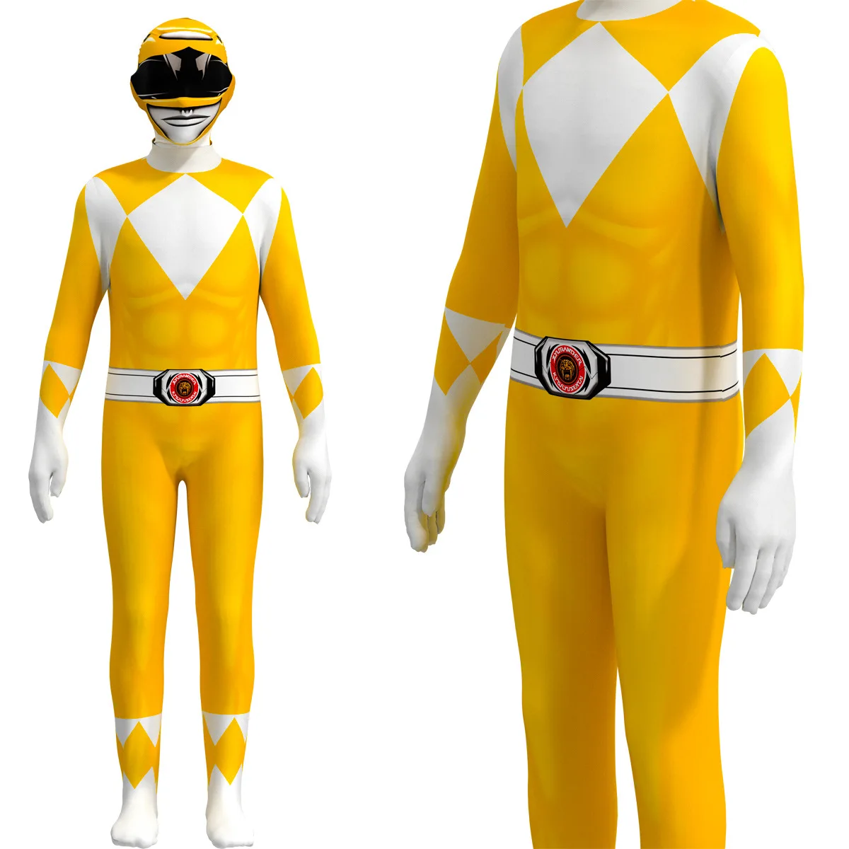 Halloween Power Samurai Sentai Shinkenger Rangers Kostuum Volwassen Kinderen Superheld Cosplay Verjaardagsfeestje Jumpsuit Zentai Pak