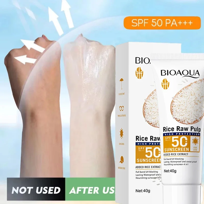 SPF 50+ Facial Sunscreen Cream Body Protector Solar Lotion Long-Lasting Non-Greasy Prevent Sunburn UV Protection Sunblock Care