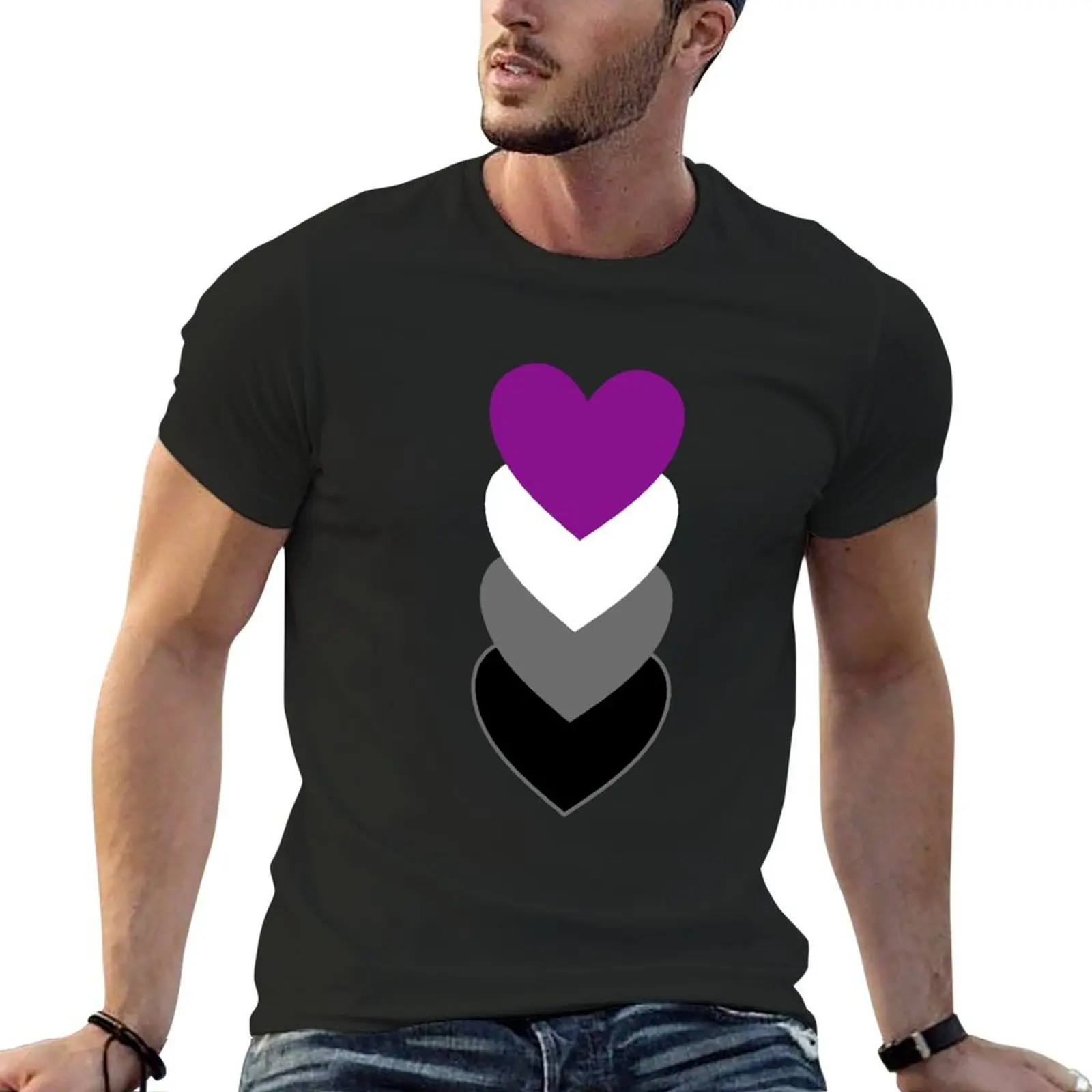 

Asexuality in Shapes T-Shirt anime t shirts oversized graphic tee tops oversize t-shirts man tee shirts for men