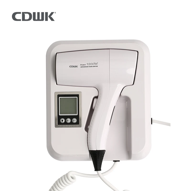 

CDWK1200W Настенный фен для гостиничного номера Бытовой пластиковый фен