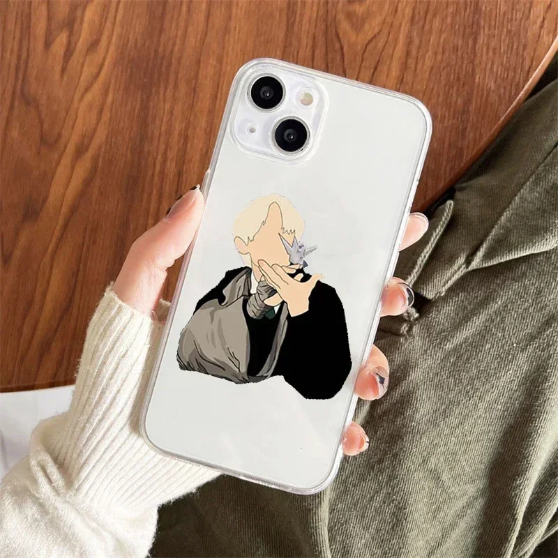 Fashion TV Draco Malfoy Clear Phone Case for IPhone 16 15 14 13 12 11 Pro X XS MAX SE20 7 8 Plus Weasley Twins Soft Cover Fundas