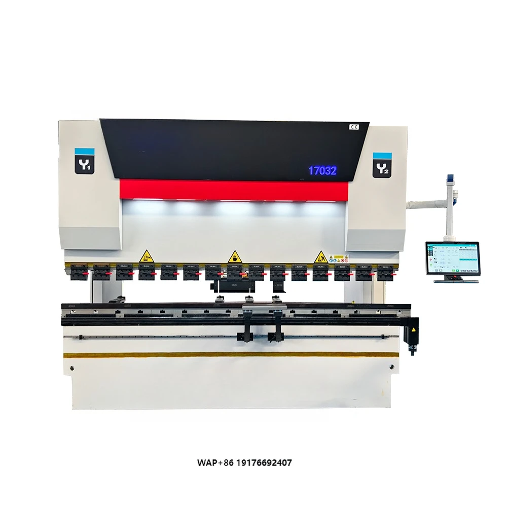 Efficient CNC Hydraulic Press Brake Machine with Quick Change Tooling Auto Programming LED Light Safety Guard
