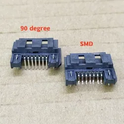 5PCS 7Pin SATA Connector 7P Male Type A SMD Horizontal Curved Needle Interface Socket PCB Mount
