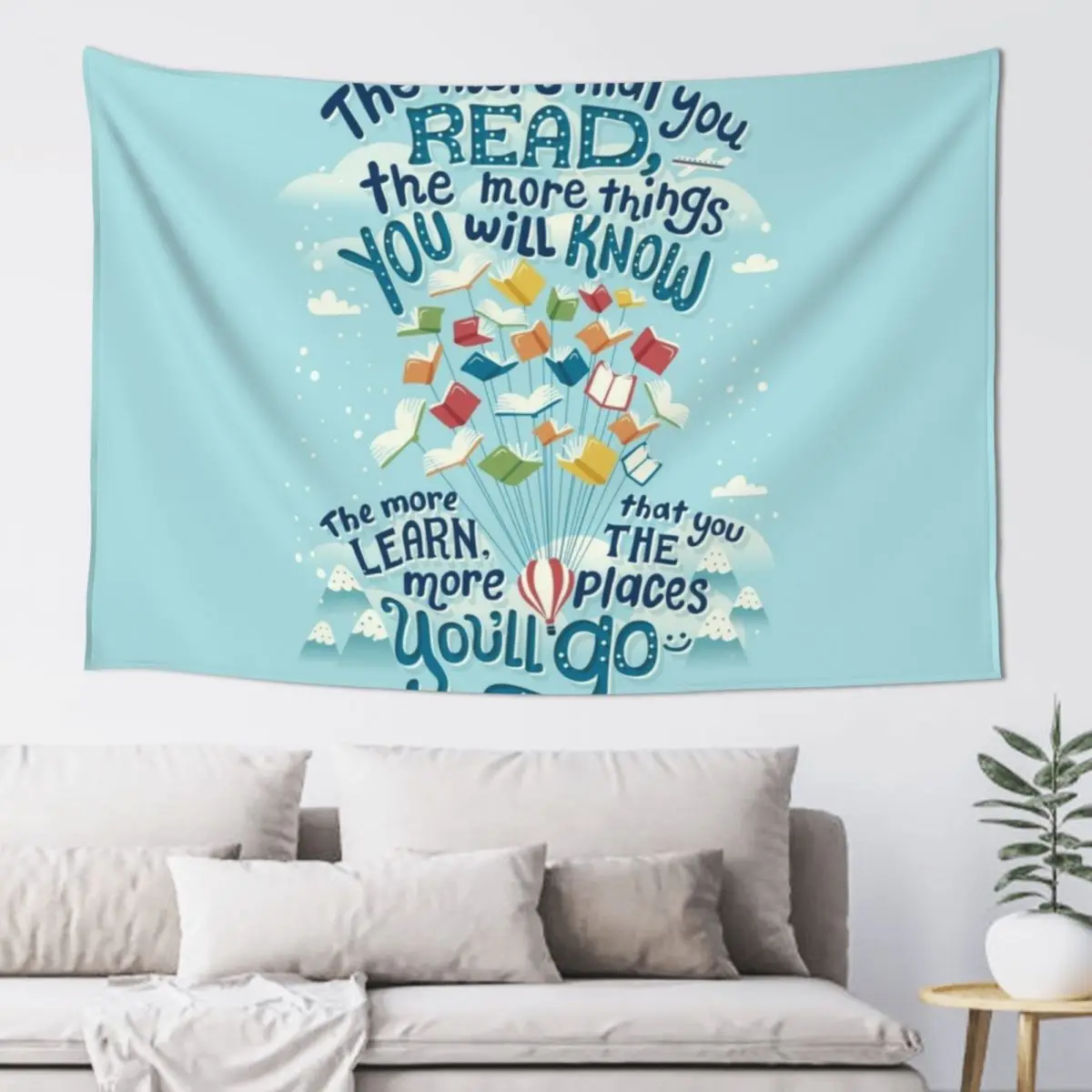 

Go places Tapestry Decorative Wall Aesthetic Decoration Wallpaper Bedroom Mushroom Tapestry