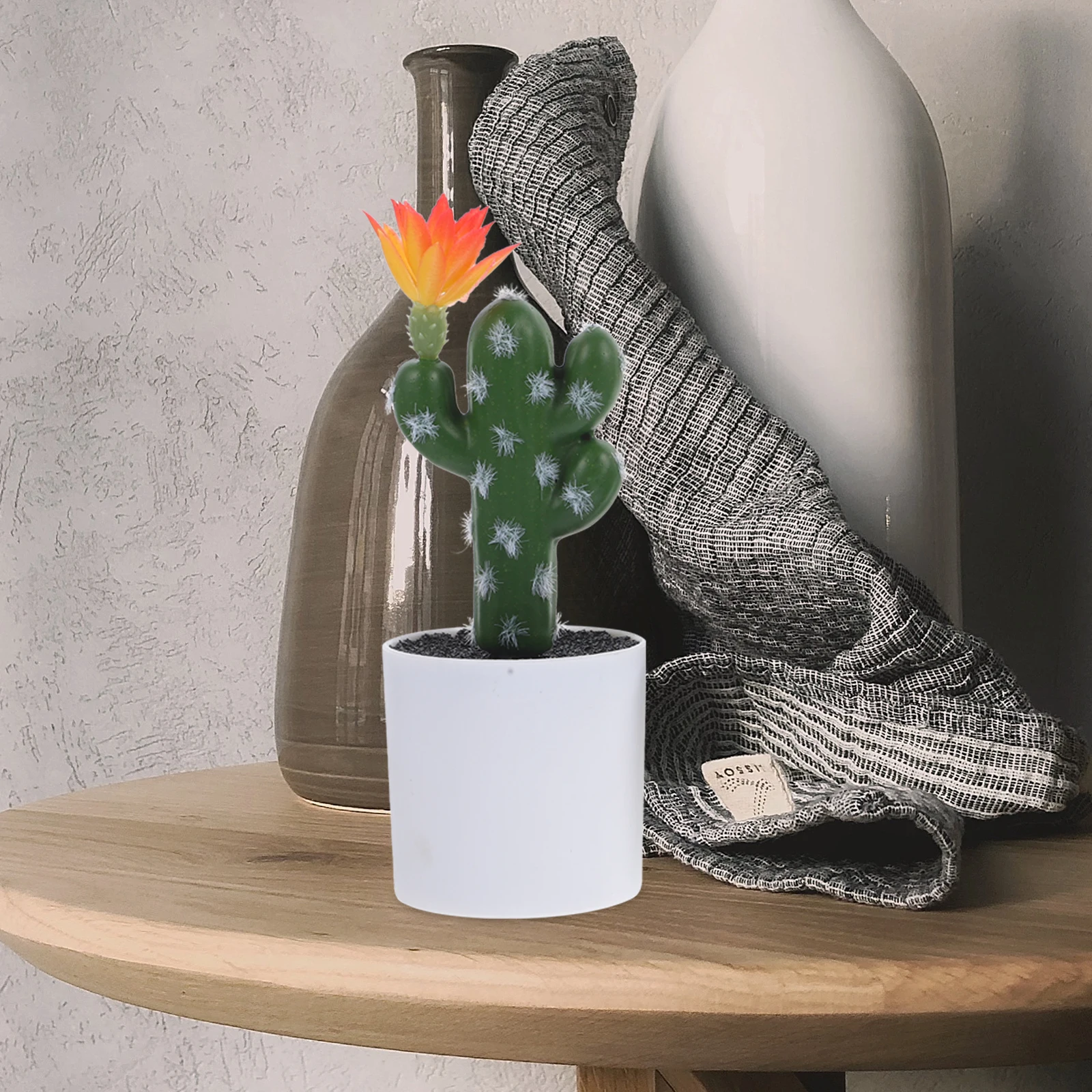 

3Pcs Artificial Cactus Bonsai Lifelike Fake Plants Decorative Potted Ornaments Ideal for Home Desktop Decoration