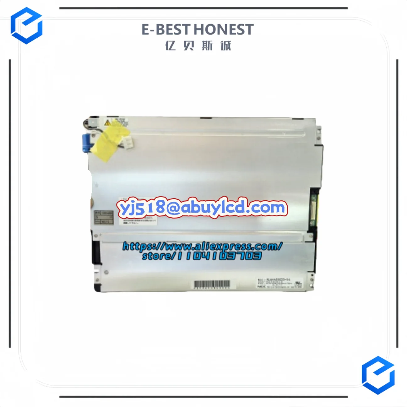 شاشة LCD جديدة تم اختبارها بنسبة 100% مقاس 10.4 بوصة NL6448BC33-54