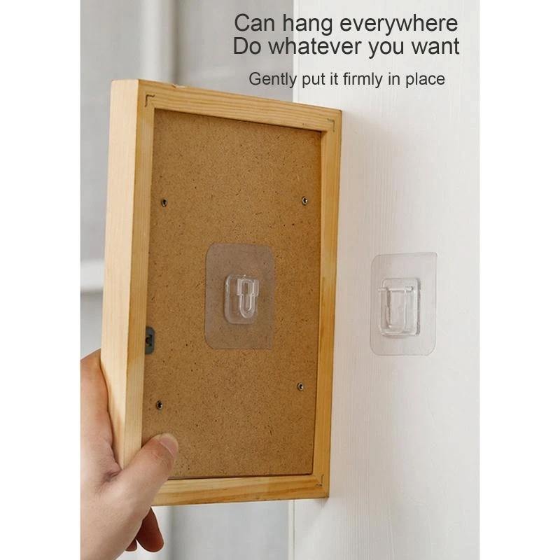 Strong Sticker Buckle Strong Stickers Sticky Hooks Set of 2 Hanger for Home Kitchen Dormitory Router Holder best sale