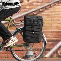 Rhinowalk 방수 자전거 패니어 가방, 25L 사이클링 안장 가방, 야외 자전거 라이딩 여행 보관 배낭, 시티 워크 핸드백