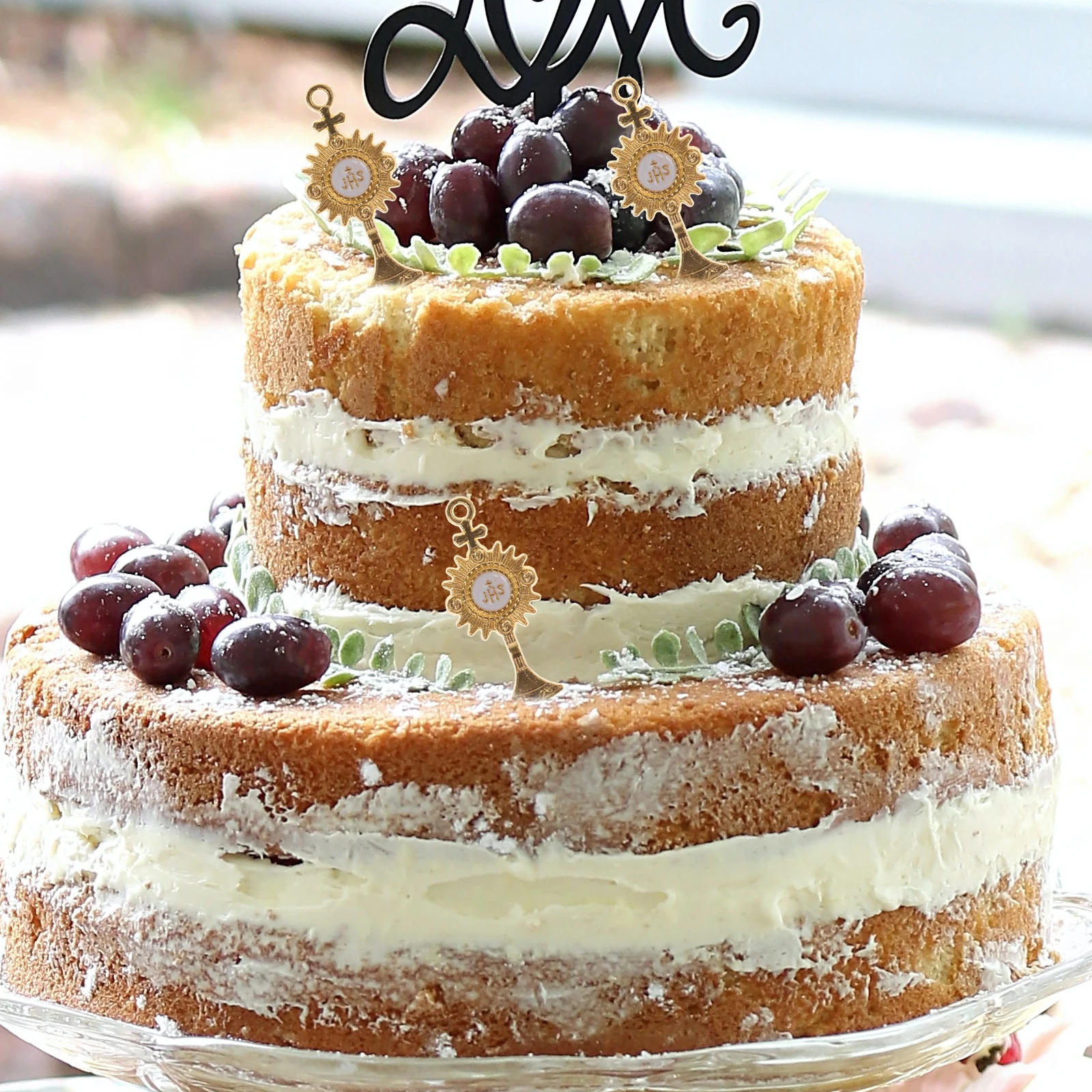 

20pcs Religious Party Supplies Decorations for Religion Cake Topper Holy Light Church Decor Christmas Ornaments