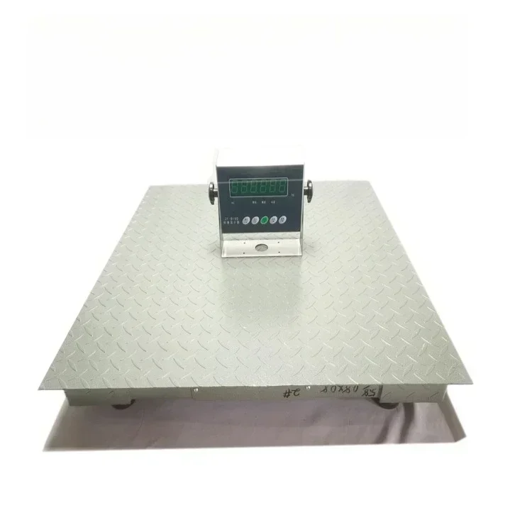 Veidt Weighing 1.2*1.2m 1t Plate 3mm Electronic Yaohua A12E Indicator Floor Scale 1Ton Floor Scale Digital Platform Scale