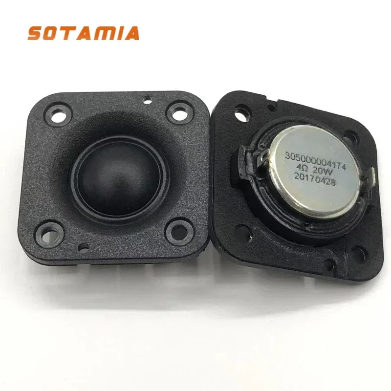 SOTAMIA 2Pcs 2 Inch 48MM Audio Speakers 4 Ohm 20W Tweeter 20 Core HIFI Silk Membrane Tweeter DIY Home Theater Loudspeaker