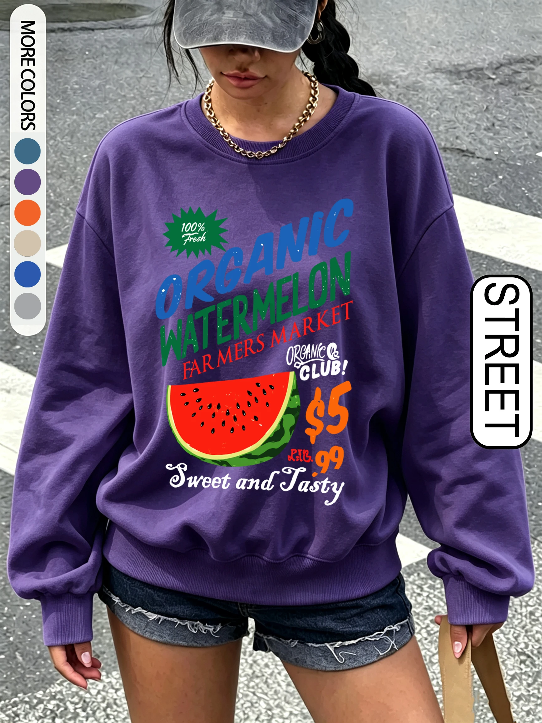 Moletom Feminino Oversized de - Oversized Crewneck Fleece avaliação e preço