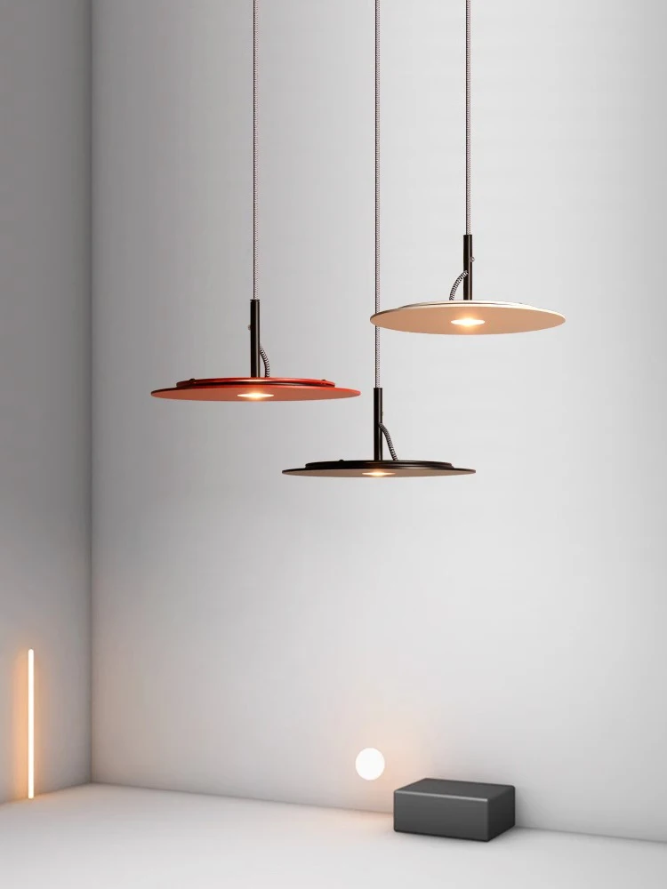 

Modern Nordic UFO Pendant Light Minimalist Colorful LED Hanging Lamp For Kitchen Island Dining Room Bedroom Bedside Chandelier