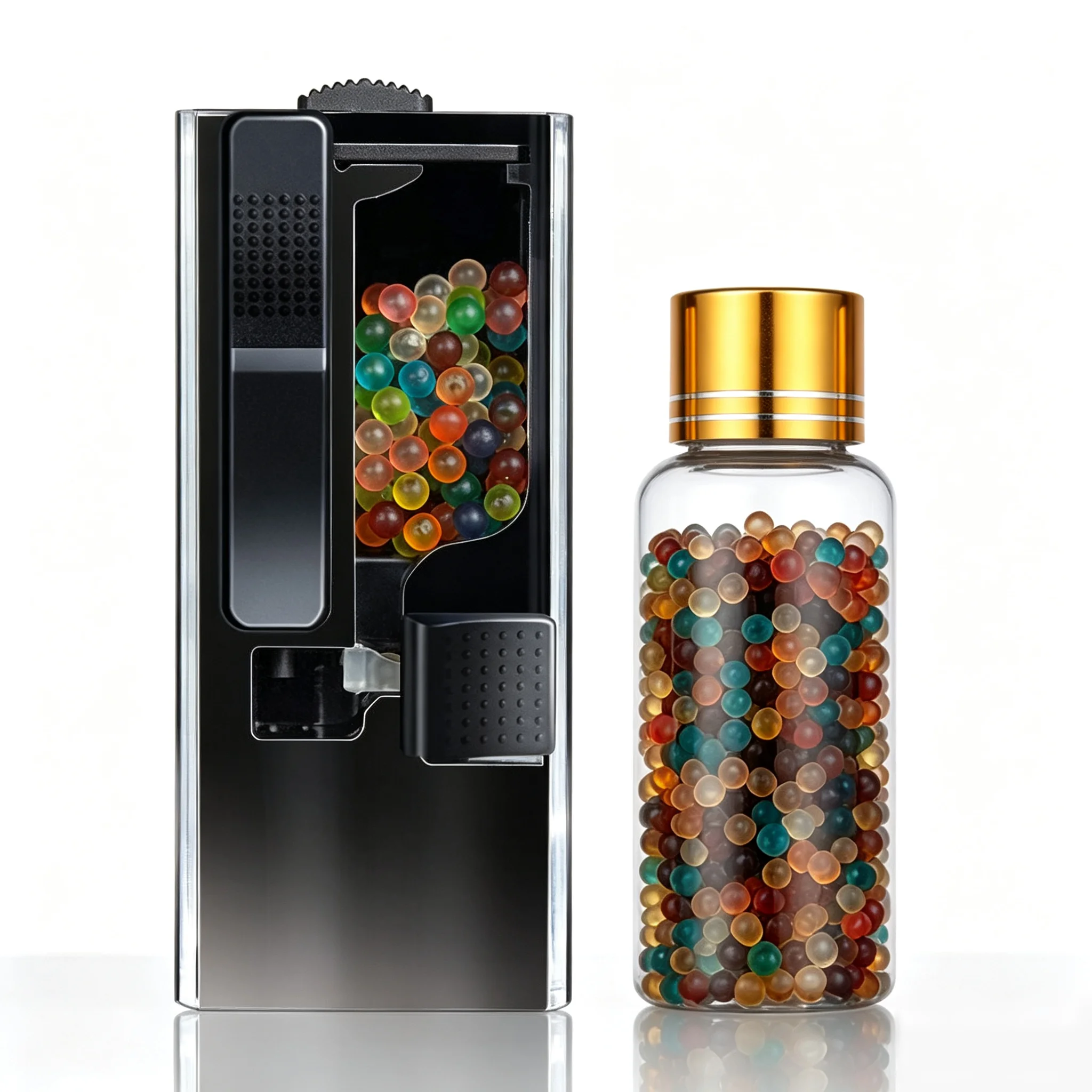 DIY 1Portable Smoking Flavours Capsules Pops 1000 Beads With Push Box Pusher Cigarette Fruit Menthol Mint Black Ice Burst Balls