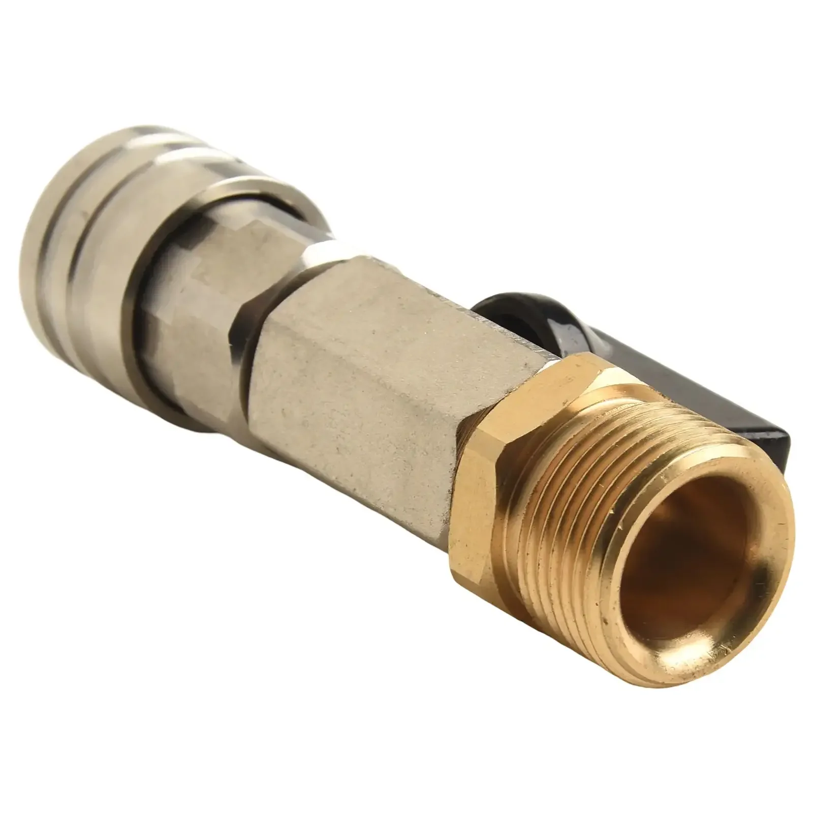 

Washer Ball Valve Valve Enhanced Durability Easy Installation High Pressure Silver Color Stainless Steel Water Flow Control