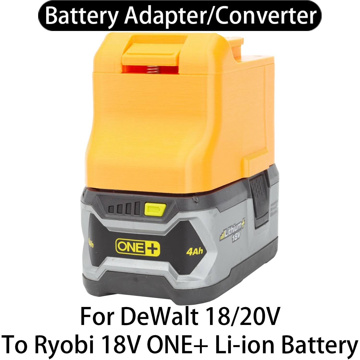 Battery Adapter For DeWalt 18/20V Li-Ion Tool To Ryobi 18V ONE+ Li-Ion Battery Adapter Converter Power Tool Accessory