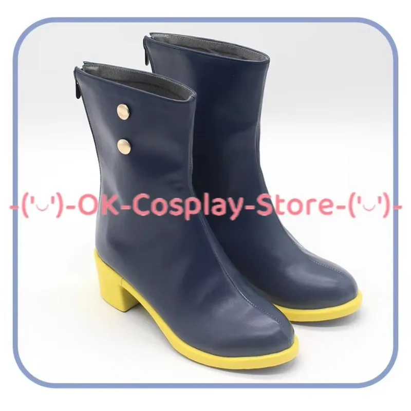 [Customized Size] Project Sekai Tenma Saki Cosplay Shoes Anime Roleplay Costume Prop Halloween Carnival Party Boots PU Leather