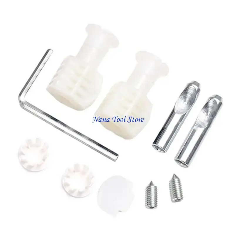 31GJ Wall Mounted Toilet Fixing Screws Bolts Kits Bidet Attachments Fixing Metal Bolts Toilet Hanging Screws Easy to Install