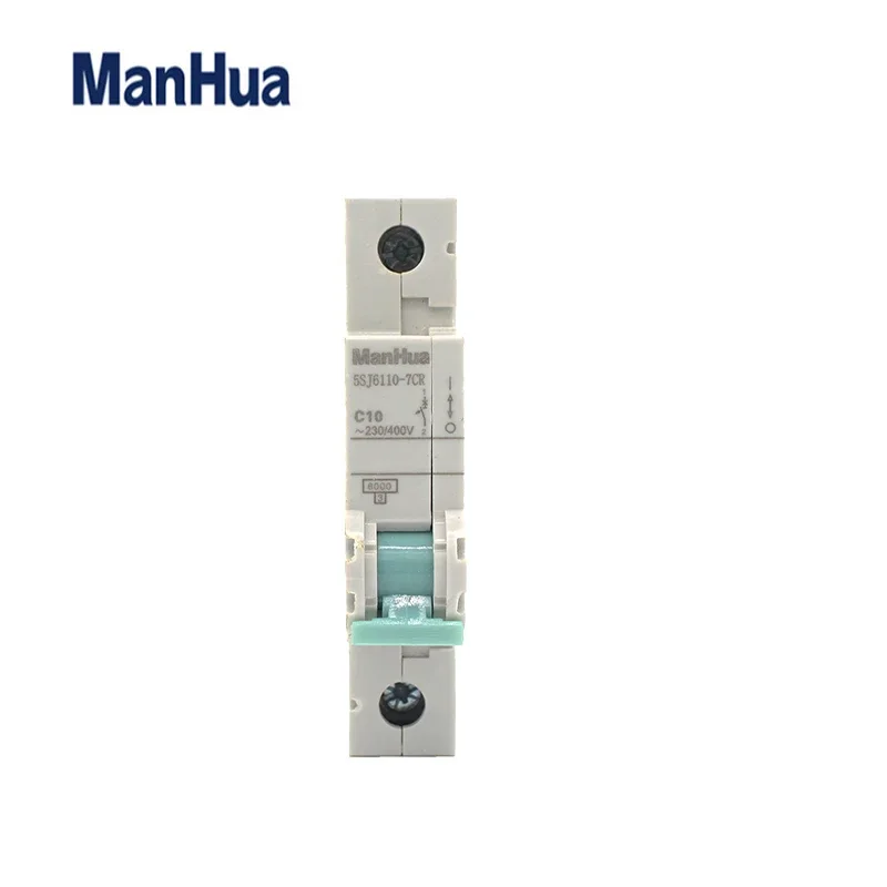 MCB Single Pole 5SJ6110 C Curve 16A 25A 63A 1P Breaking Capacity 6KA Miniature Circuit Breaker LOW Heat Rising AC230V DIN Rail