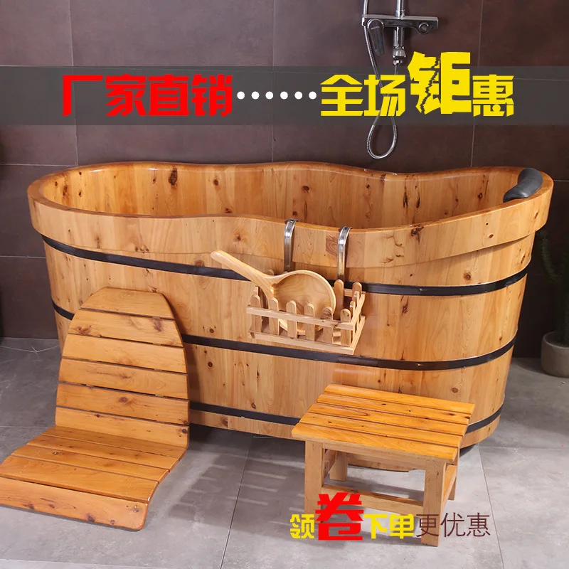 Yuexiang cedar wood  adult wooden foot fumigation bucket manufacturer wholesale