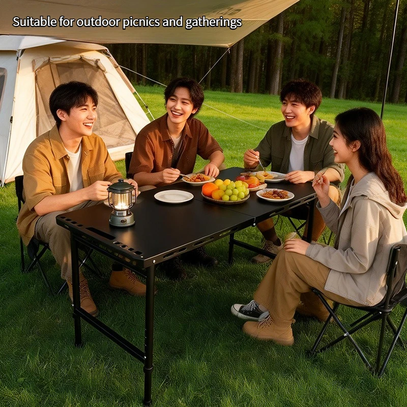 Tactical Table Outdoor Camping Table Portable Picnic Folding Tea Table Lightweight Quick Opening Tactical Table Barbecue Table
