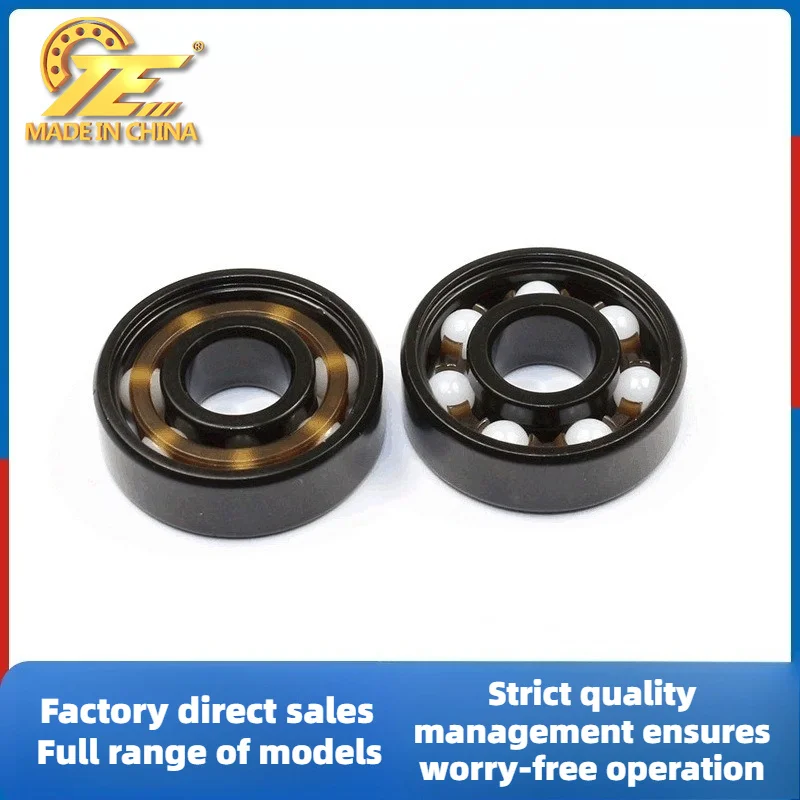 Factory direct sales 608UG bearing steel + zirconia ball surge bearing, skating speed skating bearing 8 * 22 * 7mm