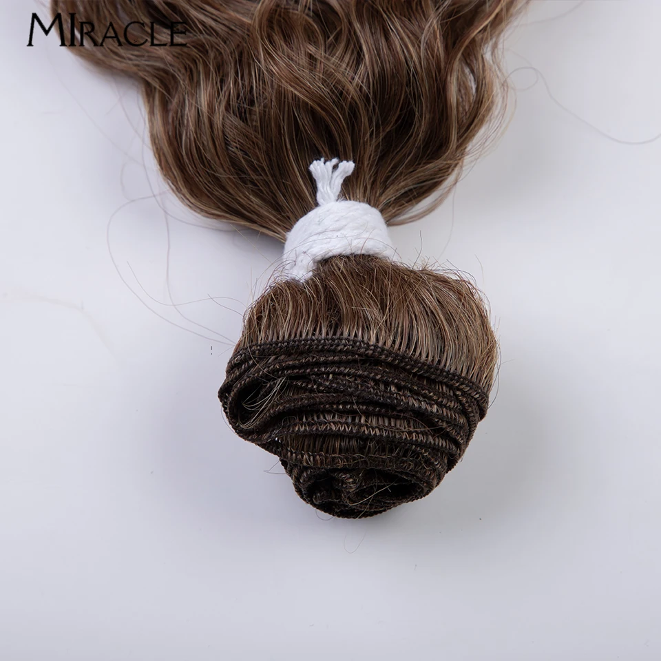 Miracle 30 Inch Curly Hair Extensions Watergolf Synthetisch Haar Bundels Lange Hair Extensions 613 Roodblonde Cosplay Haar