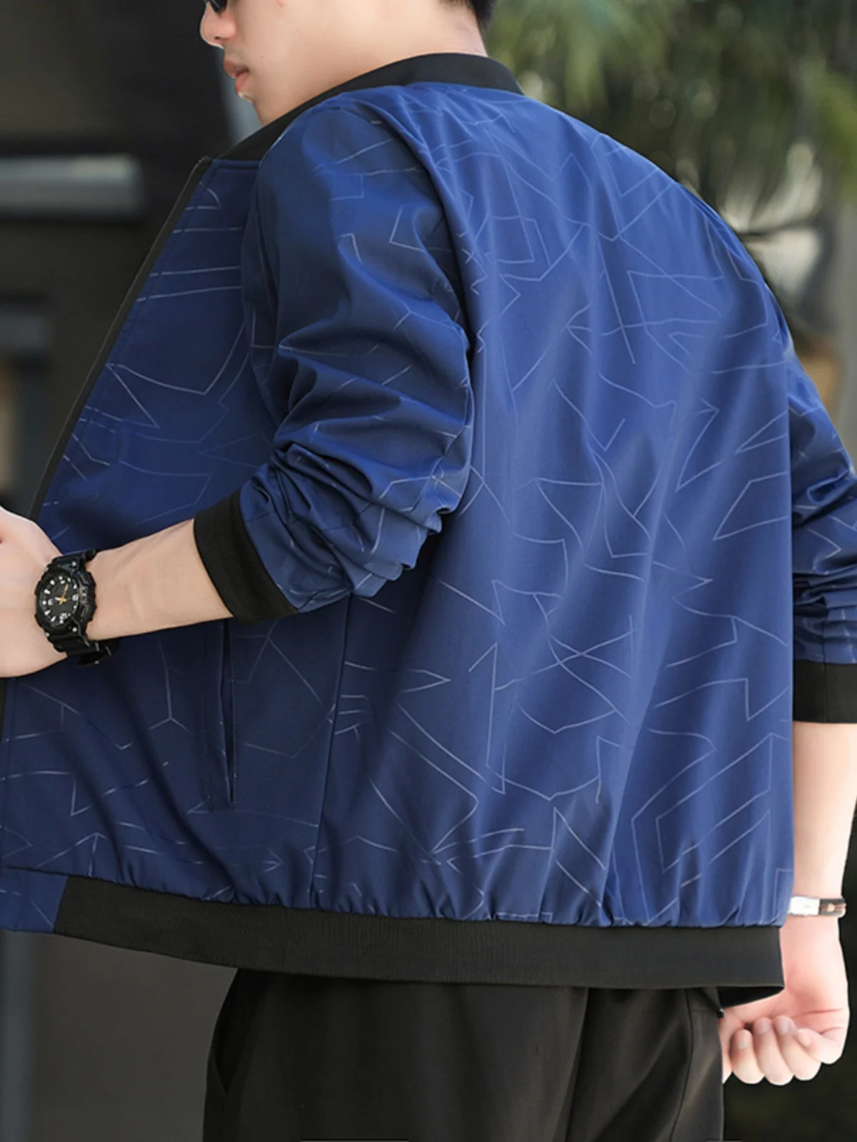 

Мужская повседневная бейсбольная куртка TUCANO 2025 Весна-Осень с воротником-стойкой, длинными рукавами, из полиэфирного волокна, приталенного кроя, верхняя одежда