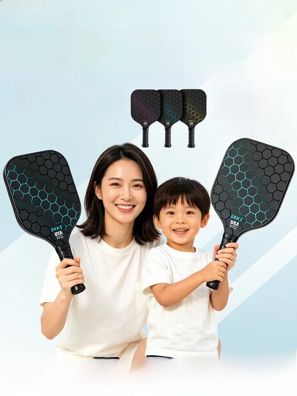 peak-carbon-fiber-cricket-bat-full-set-for-primary-school-students-professional-pickleball-racket-handle-shock-absorption-uv