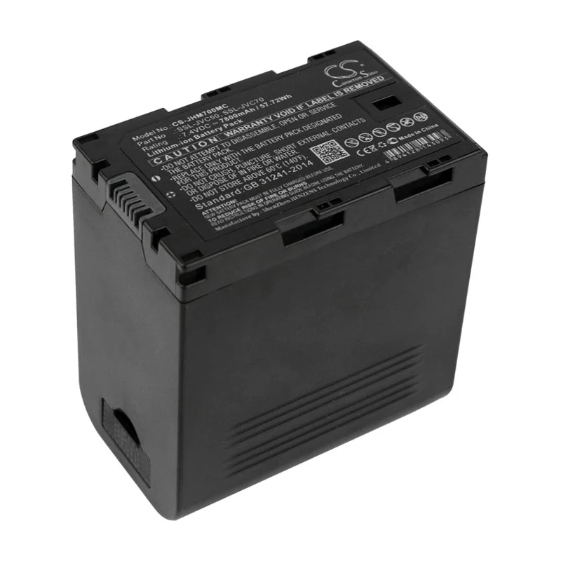 Camera 7800mAh Battery For JVC SSL-JVC50 SSL-JVC70 GY-HMQ10 GY-HM600E  GY-HM600EC  GY-HMQ10E  GY-HM650EC GY-HM600 GY-HM650