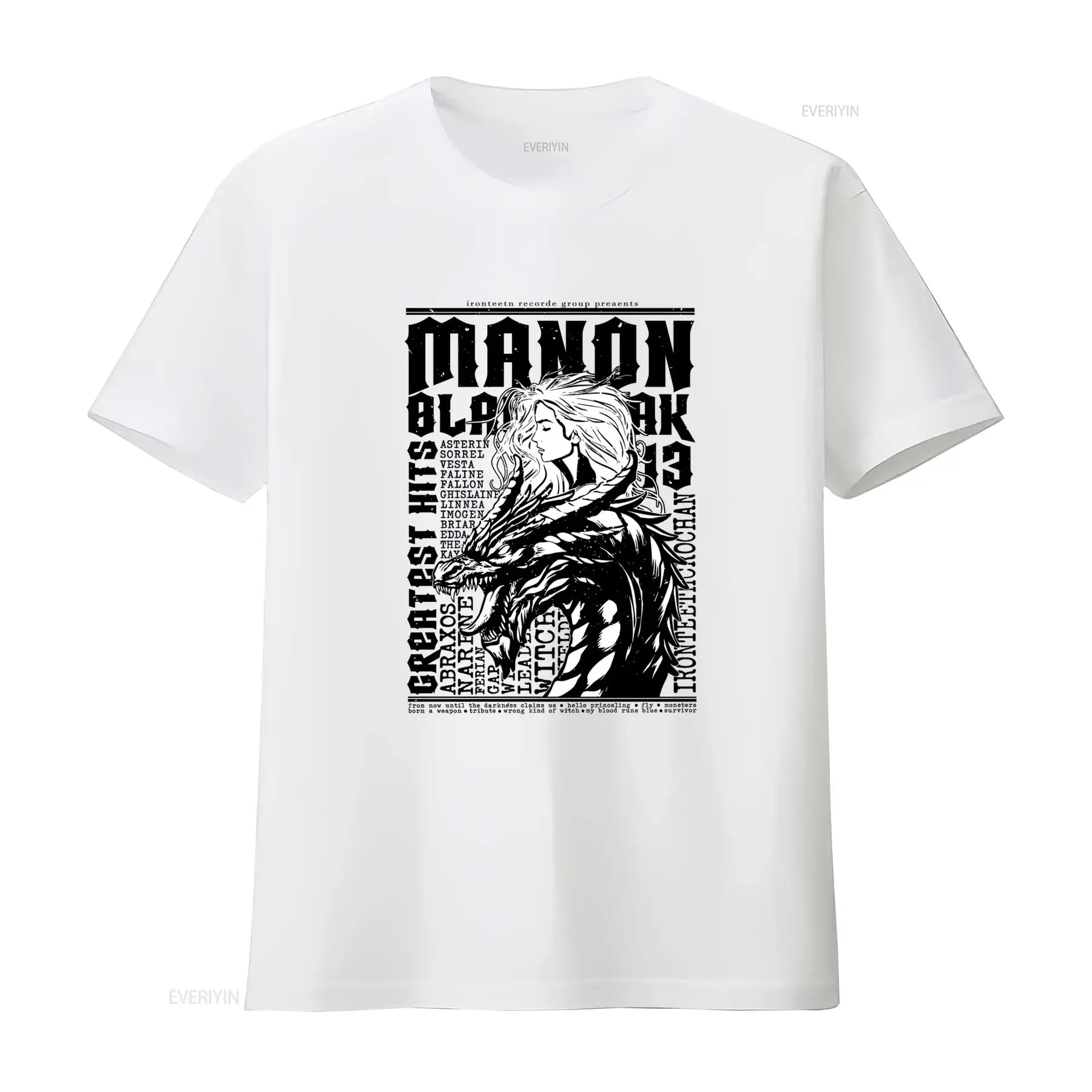 Men's Throne of Glass Manon Abraxos T Shirt Official Sarah J Maas Bookish Merch with Logo Tog S Witch Design Fantasy Novel