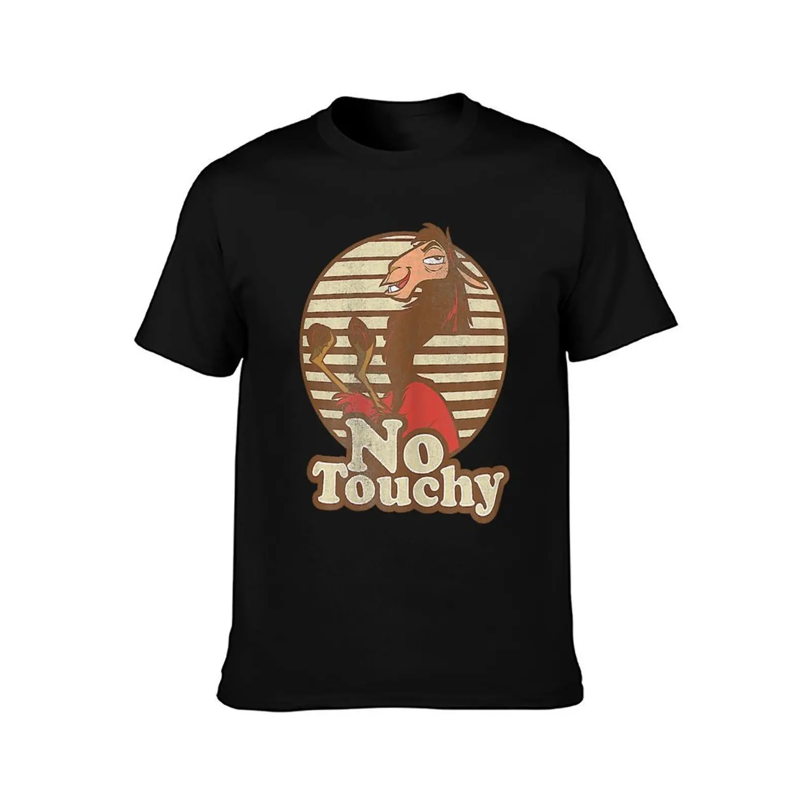 تي شيرت Emperor_s New Groove Kuzco Llama No Touchy تي شيرت أنيمي تي شيرت كبير الحجم مضحك ميمي تي شيرت تي شيرت رجالي 100 ℅   القطن