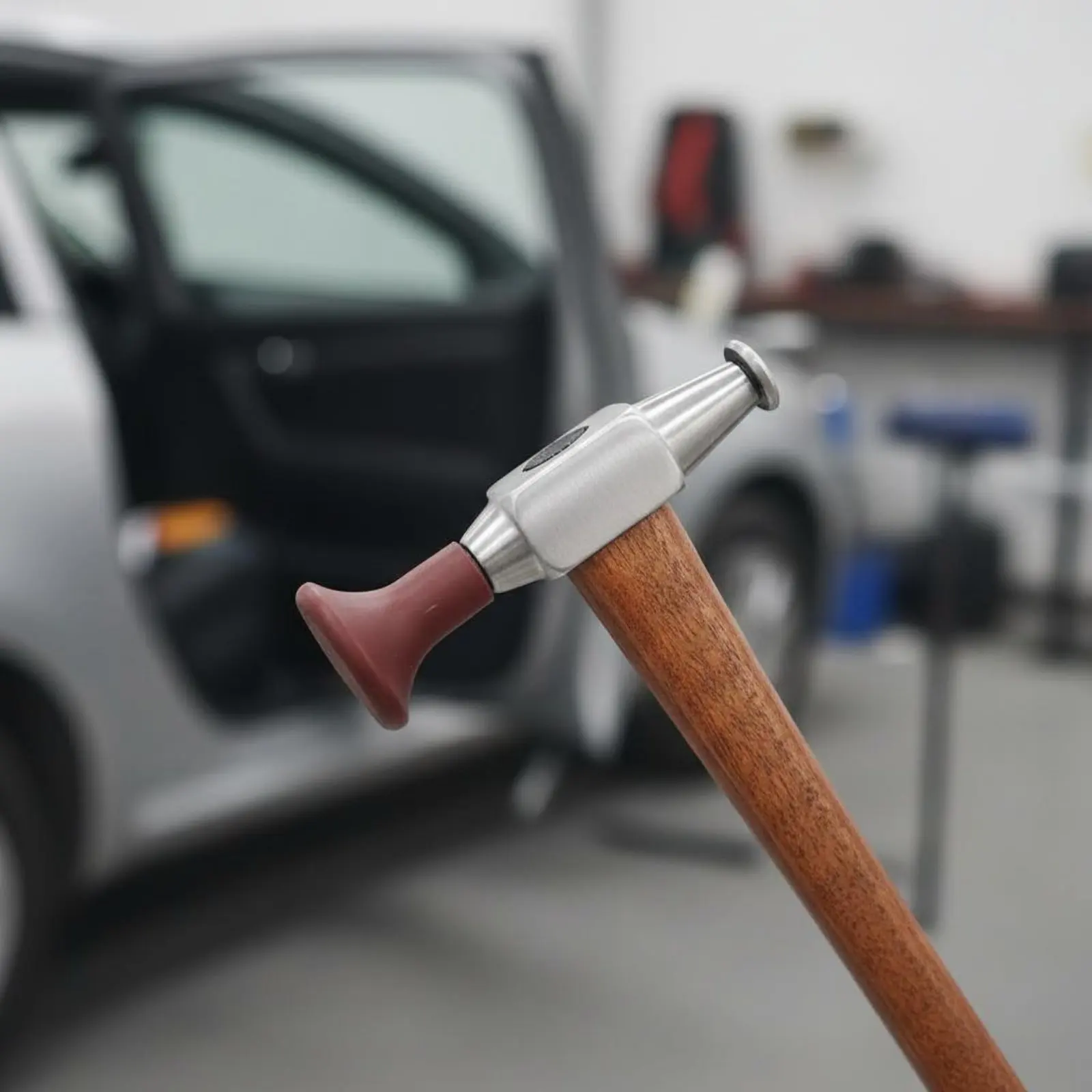 

Car Dent Hammer Stainless Steel Head Dent Knocking Hammer Auto Body Repair Kit Ergonomic Grip Multi-Purpose for Mechanics