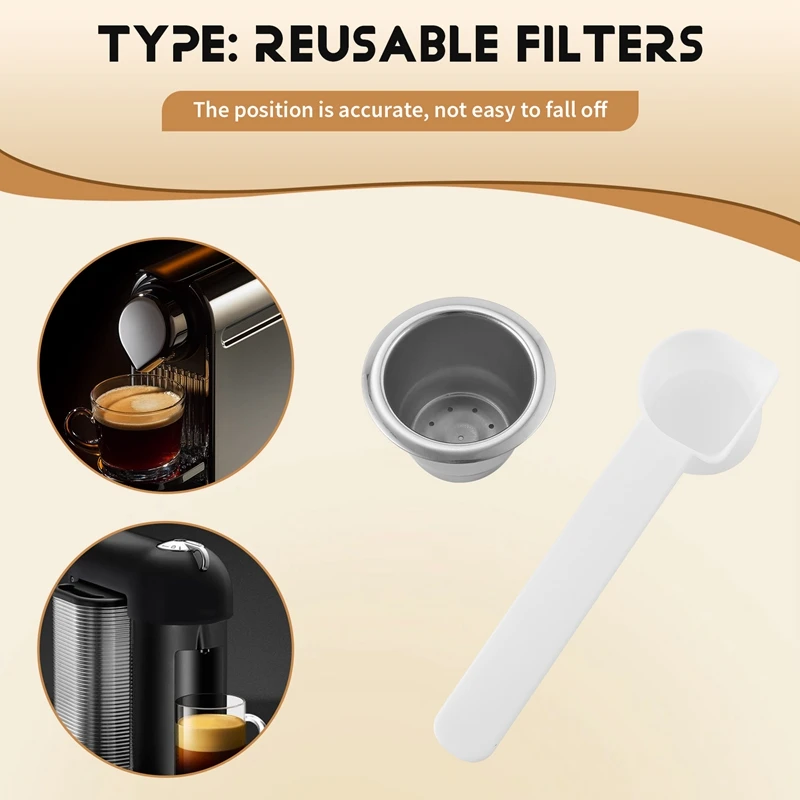 1 капсула, 100 уплотнений, многоразовые капсулы для кофе Nespresso из нержавеющей стали, многоразовые для кофемашины Nespresso, кофеварки для эспрессо, чашки Fi