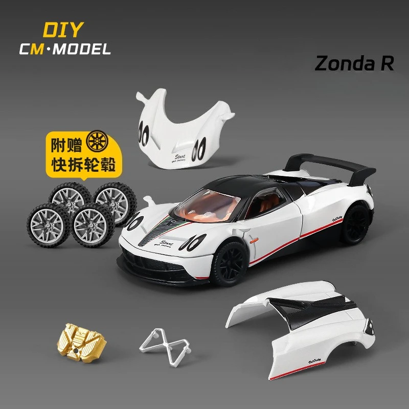 

1:43 Zonda R AE86 DIY Removable modified car Alloy Car Model Toy Metal Diecast Supercar Model Kids Birthday Gifts Collection