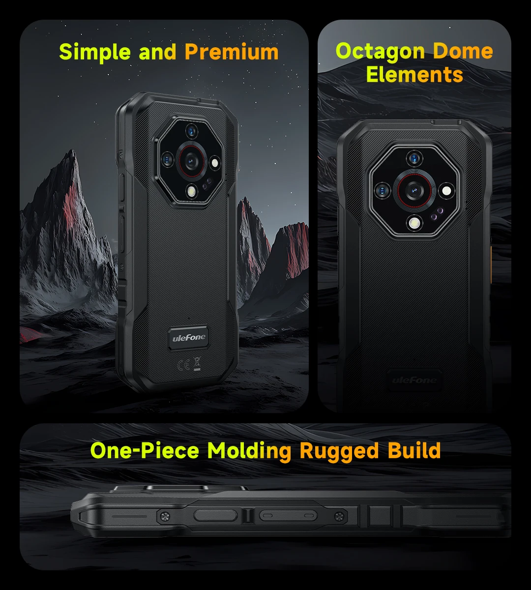 Ulefone Armor X32 Pro 5G Rugged Phone Android 14 16GB+256GB Dimensity 6300 Octa Core 64MP Camera NFC IP68/IP69K Waterproof