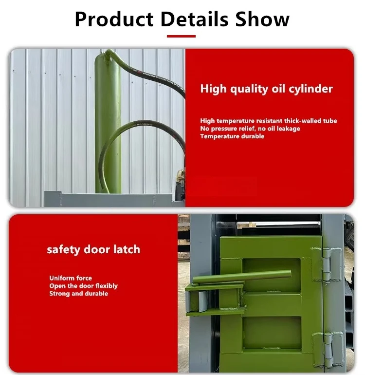 Hydraulische compressie Metalen trommelpers Stalen afgewerkte olie-trommelverdichter Hydraulische olie-trommelvervlakker