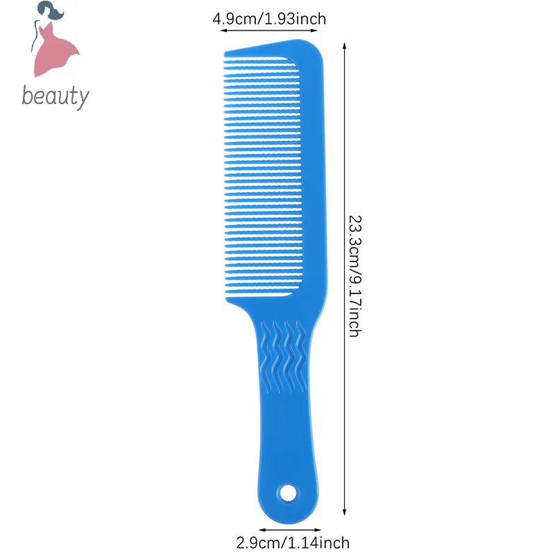 Professional Salon Barber Hair Clipper Accessories Flat Head Cut Comb Anti-static Hair Styling Wide Tooth Men Cut Hair Brush