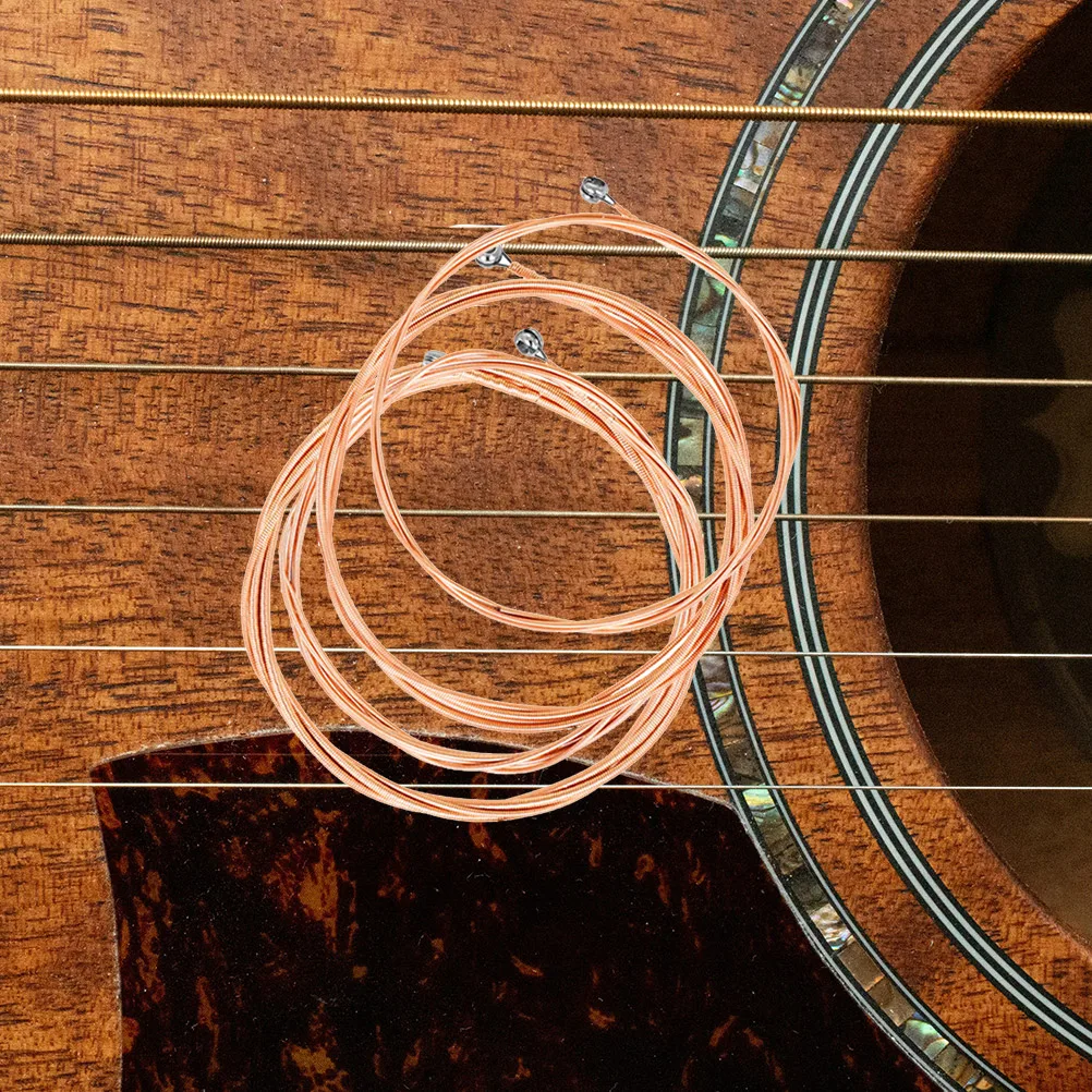 

4 Pcs Component Strings Bass Hexagonal High Carbon Steel Core Guitar Accessories