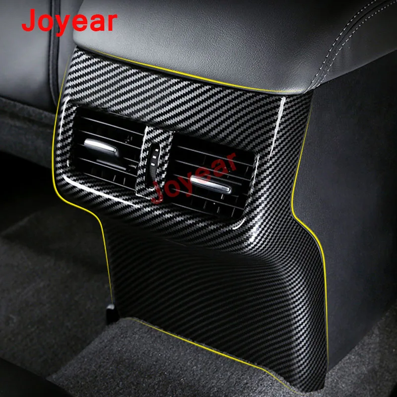 For Mazda 6 Atenza 2017-2020 Rear Air Outlet Decorative Frame Armrest Sticker Scratch-resistant Protective Accessories