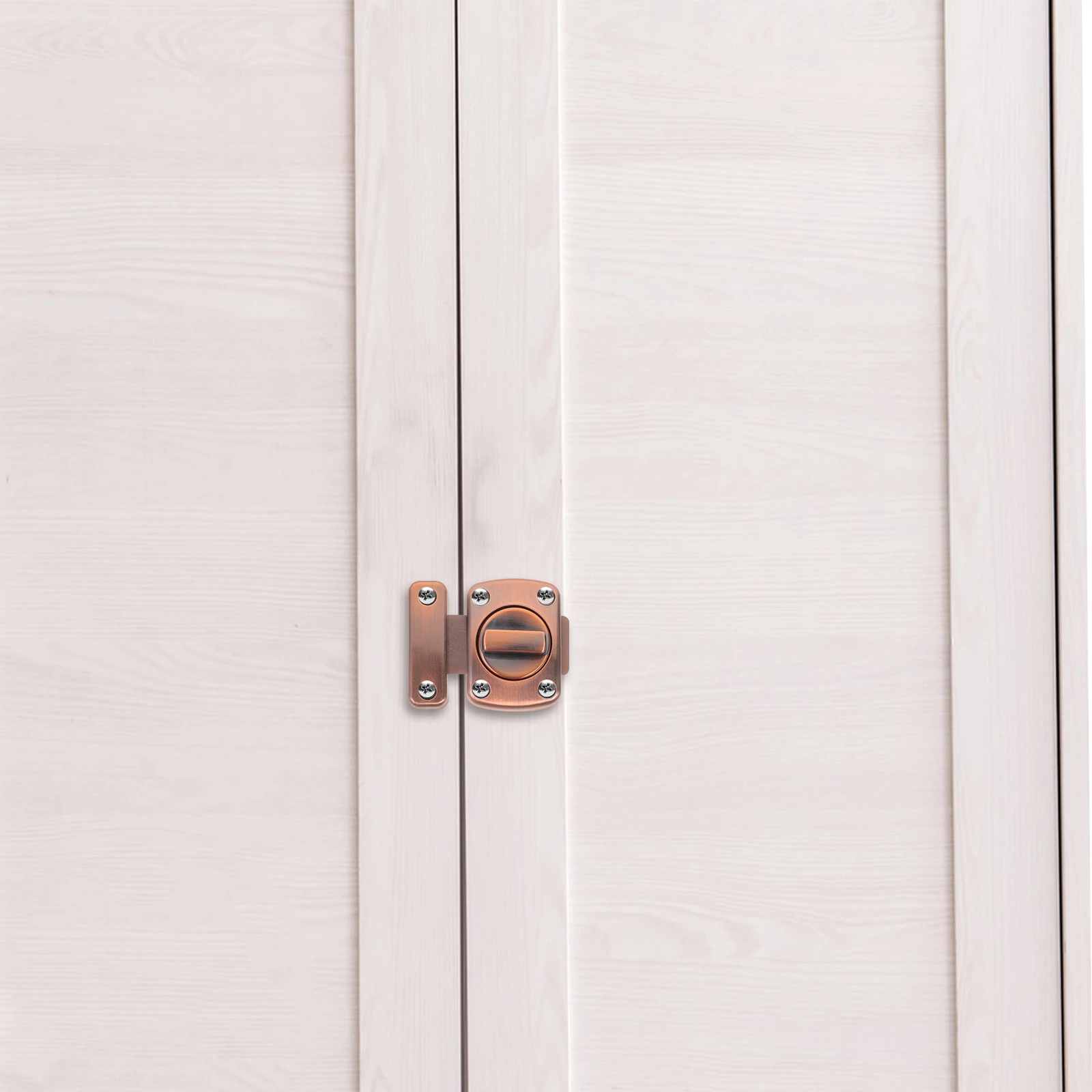 

Anti-Theft Rotating Door Latch Lock Home Security Bedroom Bathroom Barn Portable Stall Latch Bolt Screen Slide Locks for inside