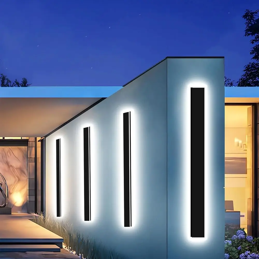 

79 Black LED Exterior Wall Lights, 4.33 Wide, Dimmable, Waterproof IP65, Suitable for Outdoor, Garage & Front Door