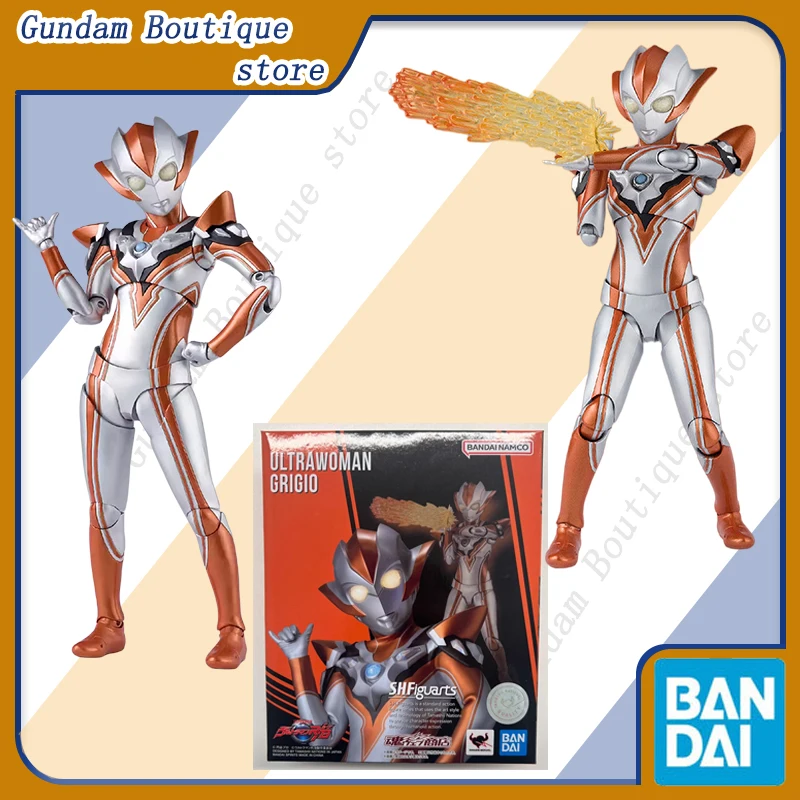 

Bandai Genuine SHF ULTRAWOMAN GRIGIO Anime Action Figure Collectible Joints Movable Model Toys Ornaments Gift Children Kid Boy