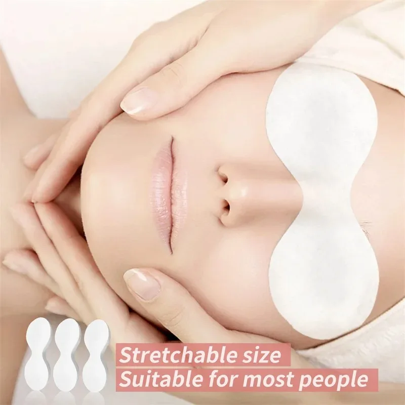 100Pcs Disposable Eye Mask Paper Ultrathin Natural Cotton Patches For DIY Eye Skin Care Moisturizing Sheets SPA Beauty Tools view 4