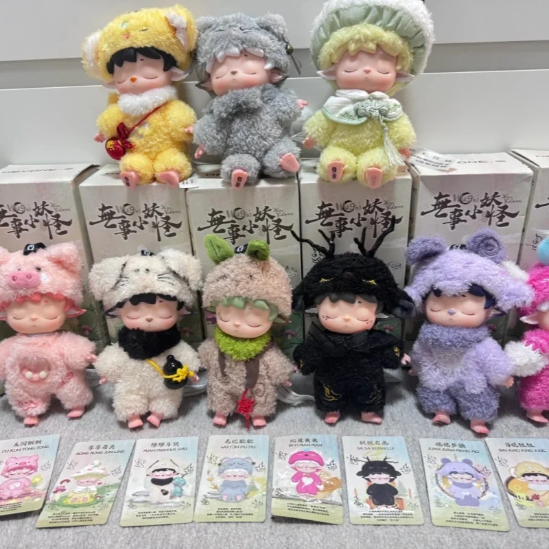 

Аутентичная виниловая кукла серии Mimi Little Monster, слепая коробка, модная игра, милый женский подарочный орнамент ручной работы на складе