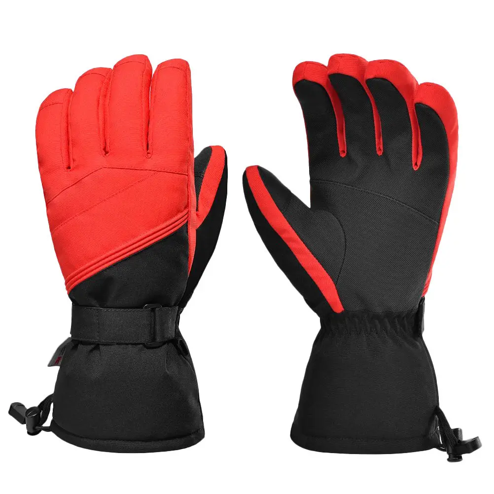 

1Pair Warm Skiing Gloves Double Waterproof Windproof Cold Resistance Touch Screen Conductive Fiber Anti-Slip Wear-Resistant