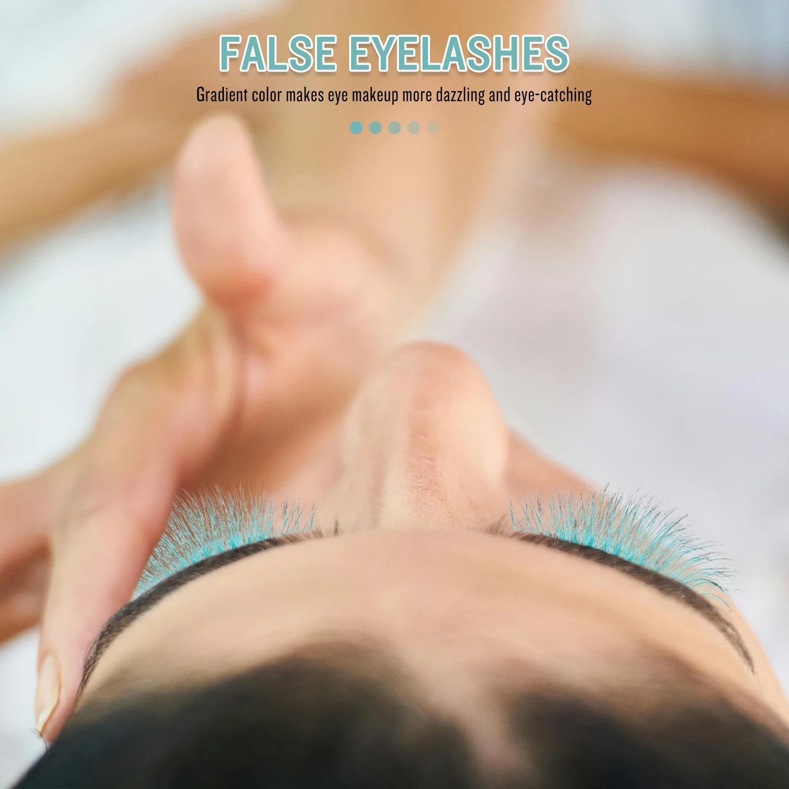 10 個のカラーつけまつげプロフェッショナルボリュームアイラッシュストリップ再利用可能なメイクアップまつげまつげまつげバルク